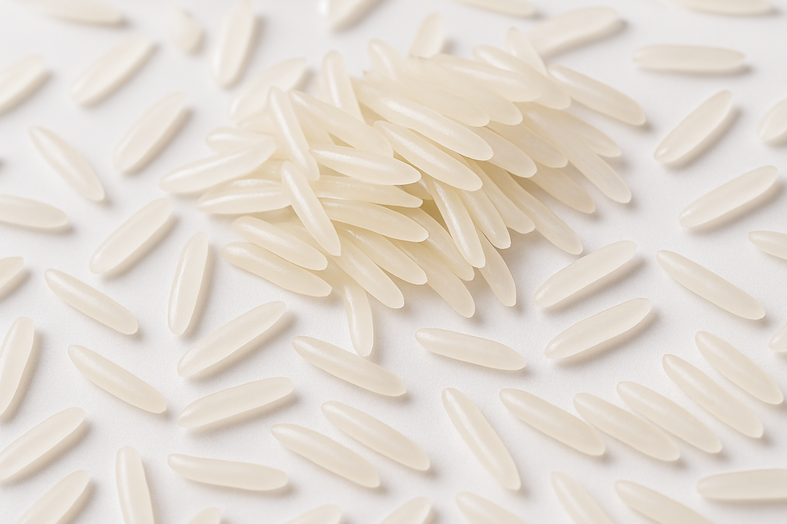 7.5 mm lengthy basmati rice grains